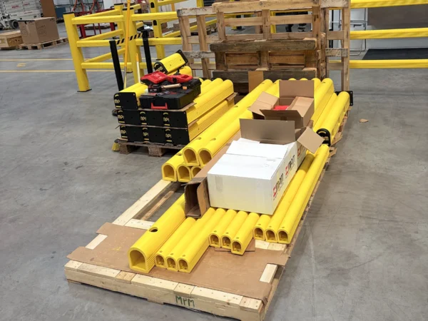 Material MPM paletizado listo para instalar